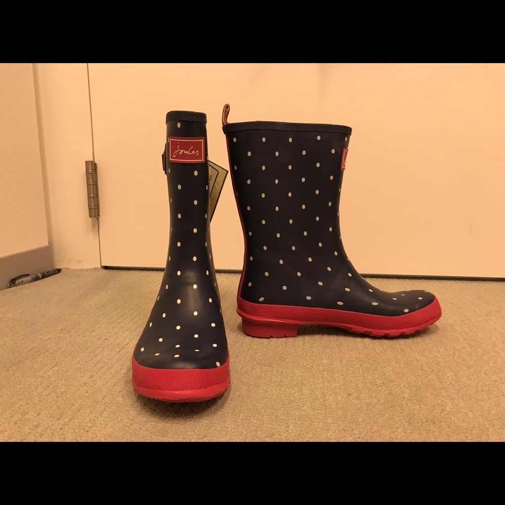 Joules Molly Welly Rainboots NWT!